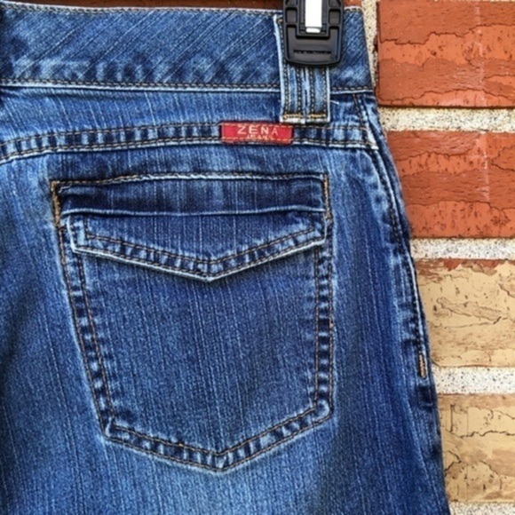 👖 Vintage 80s Zena Two Button Blue Jeans - Picture 8 of 11